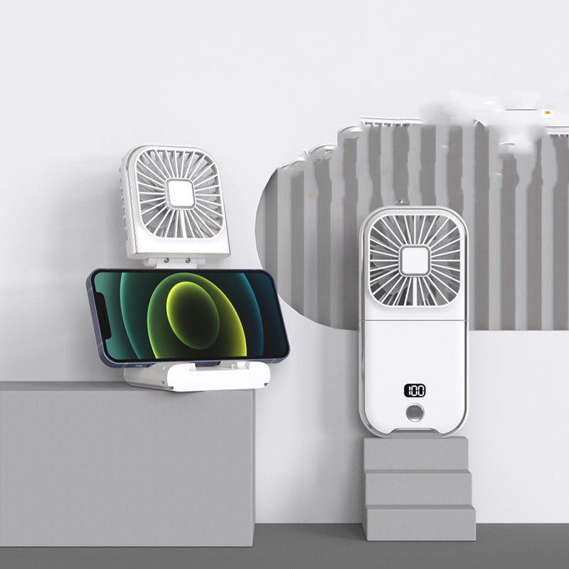 Folding Portable Digital Display Handheld Small Fan.